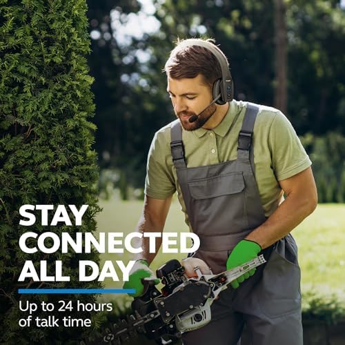 BlueParrott B450-XT Mono Bluetooth Wireless Headphones 96% Noise Canceling Over Head Trucker Headset with Mic, All Day Comfort Padded Headband, 300 ft. Wireless Range, 24 hrs. Talk Time, Black - Image 3