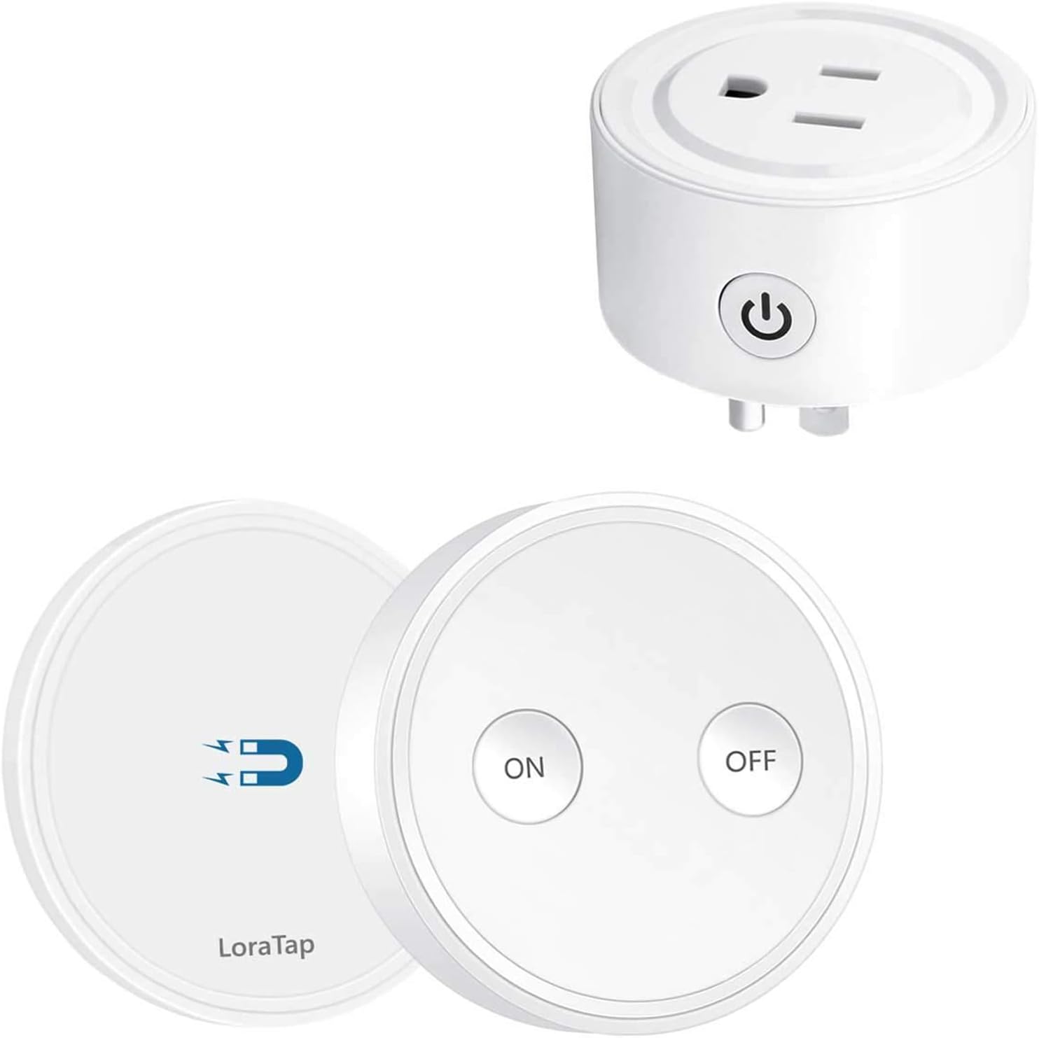 LoraTap Mini Remote Control Outlet Plug Adapter, 656ft Range Wireless Light Switch for Household Appliances, No Hub Required, 10A/1100W, White - Image 9