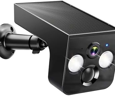 Solar Security Cameras Wireless Outdoor 2K Battery Powered AI Motion Detection 2-Way Talk Color Night Vision WiFi Waterproof SD/Cloud Storage Non-Stop Solar Panel Camera Outdoor Wireless