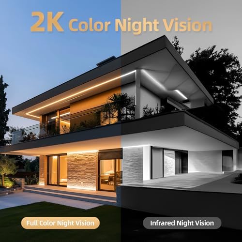 Solar Security Cameras Wireless Outdoor 2K Battery Powered AI Motion Detection 2-Way Talk Color Night Vision WiFi Waterproof SD/Cloud Storage Non-Stop Solar Panel Camera Outdoor Wireless - Image 5
