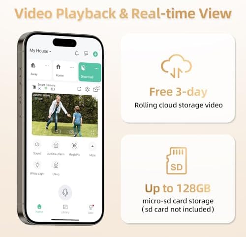 Solar Security Cameras Wireless Outdoor 2K Battery Powered AI Motion Detection 2-Way Talk Color Night Vision WiFi Waterproof SD/Cloud Storage Non-Stop Solar Panel Camera Outdoor Wireless - Image 6