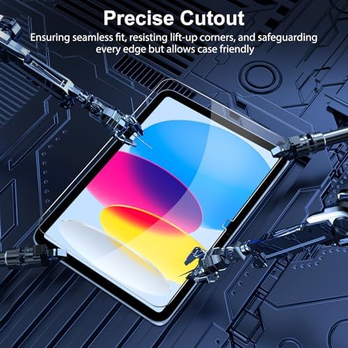 SPARIN Screen Protector for iPad 11th 10th Generation (iPad A16 11-inch 2025/10.9 inch 2022), 2 Pack Tempered Glass for iPad 11/10 Gen, Case Friendly, Anti-Scratch, Touch Sensitive - Image 4